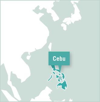 Projects Abroad Volunteer Philippines Program Map of Projects Abroad office and volunteer placement in Cebu, Philippines