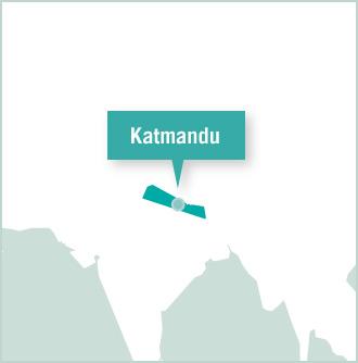 Wolontariat w Nepalu z Projects Abroad Mapa miejsc gdzie realizowane są wolontariaty Projects Abroad