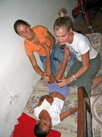 Interning in Physical Therapy in Bolivia with Projects Abroad Physical Therapy volunteers treat young children in a clinic in Bolivia